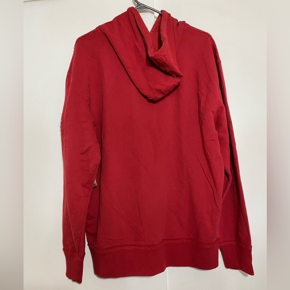 TORONTO RAPTORS 47 men’s red pull over hoodie long sleeve sweater size  M - Picture 3 of 10
